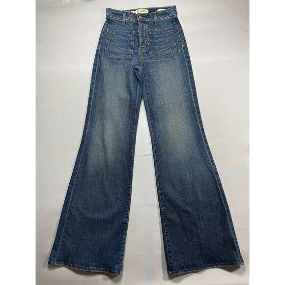Nili Lotan Women's Florence High Rise Flare Distressed Denim Jeans - Size 25x33 - Picture 1 of 7